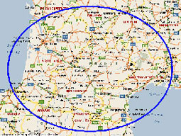 Click map to see areas in France covered at reasonable cost